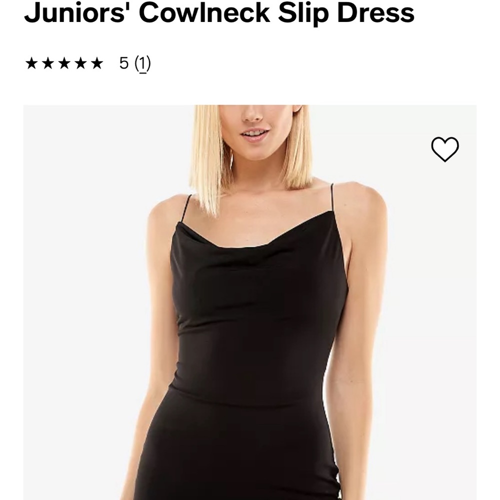 Black Satin Cowl Neck Dress Criss Cross Straps size 4 - Picture 4 of 4